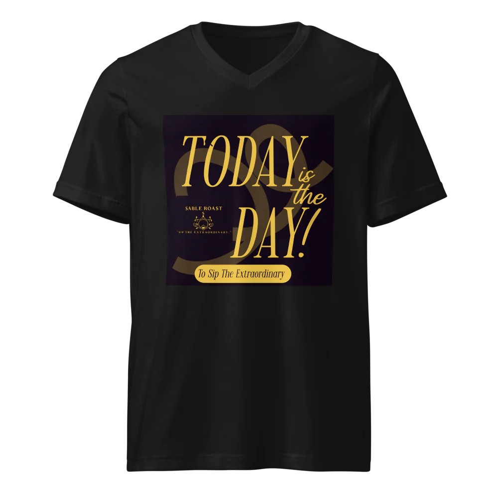 Sable Roast Men’s V-neck T-shirt - Stylish, Comfortable, Distinctive.