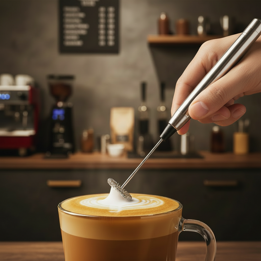 Electric Milk Frother Handheld Mixer