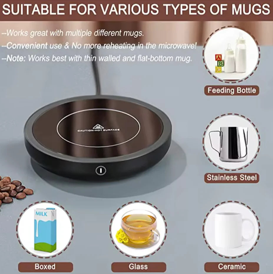 Versatile 110V/220V Electric Coffee Electric Coffee Mug Warmer: